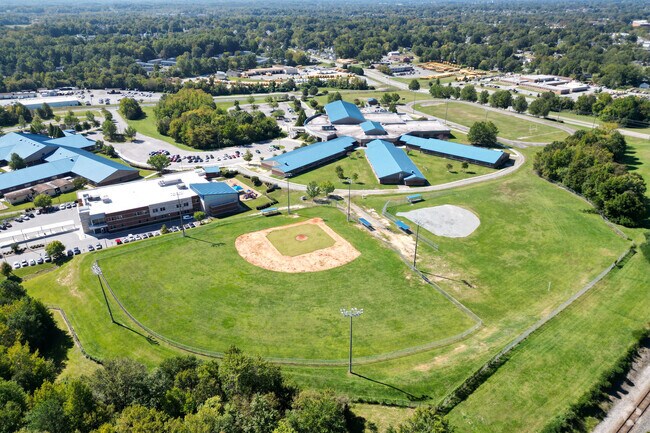 Here is a a view of the playing fields at Otis L Hairston Middle School in Hope Valley.