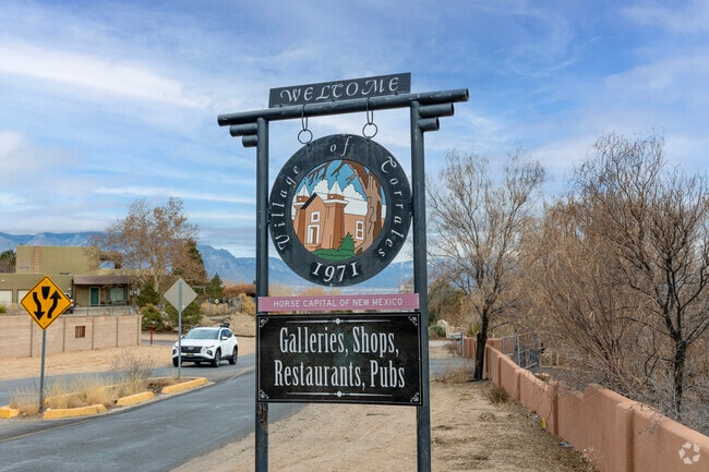 Corrales is a beautiful village known being the horse capital and their art and dining.