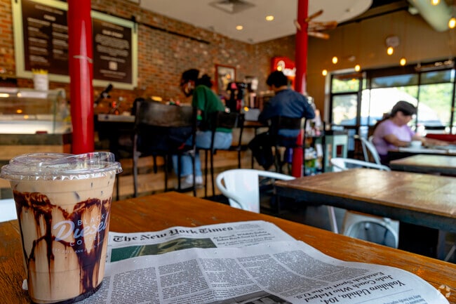 Lower Burns Park's Black Diesel Coffee is a cafe, gourmet roastery, and barista school.