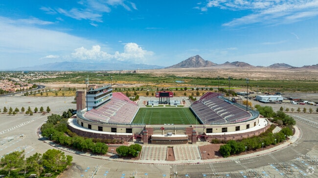 Sam Boyd Stadium in Whitney is the perfect place to watch a football game.