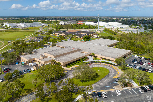 From the air over Gulf Elementary School in Cape Coral you can see the size of the campus.