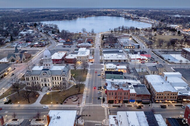 Buffalo Street runs through downtown Warsaw and ends at Center Lake where residents and visitors go to enjoy the outdoors at any one of the city's many parks.