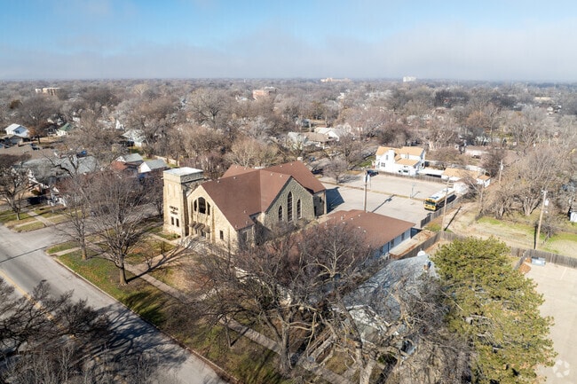 Here is an aerial view of Morning Star Christian Academy.
