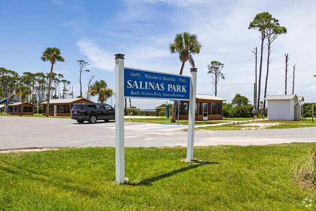 Salinas Park has boardwalk access to nearby St. Joseph Bay.