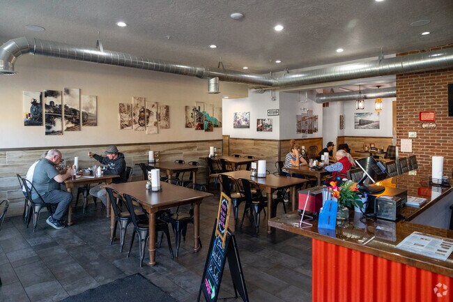 The Smokin' Boxcar offers train-themed barbecue dining on Commercial Street.