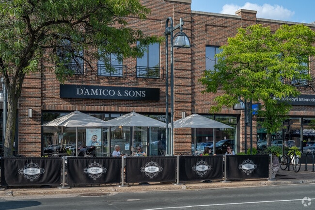 Todd Park residents enjoy the patio at D'Amico & Sons Cafe.