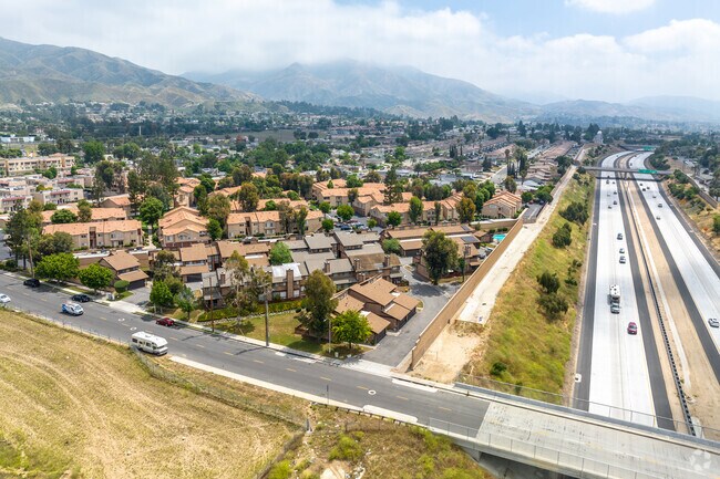 Route 210 near San Andreas provides quick access to Inland Empire destinations.