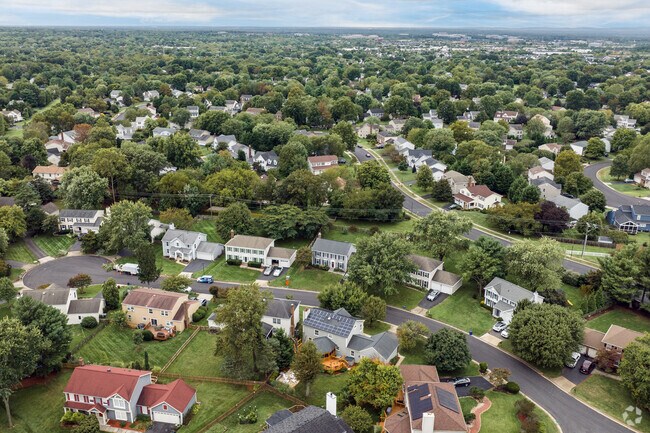 Oak Hill homes benefit from wooded lots and many green spaces.