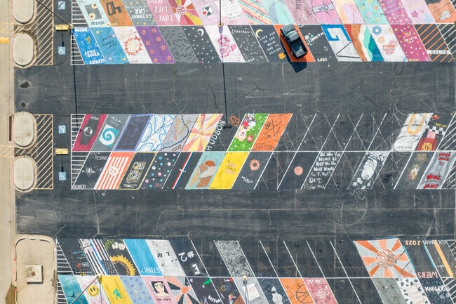 Creativity is in session on the colorful canvas of Springtown High School’s parking lot.