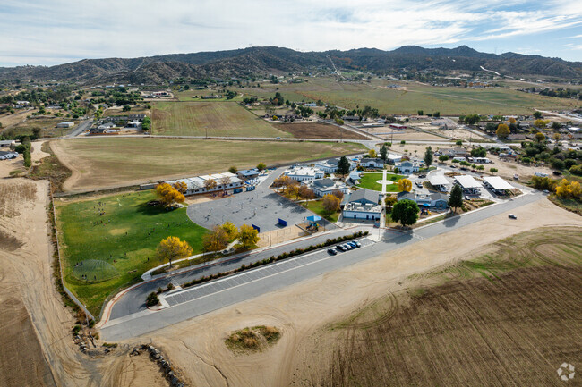 Kids love the green sports fields at Valley View Elementary School in Nuevo.