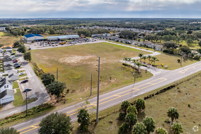A beautiful aerial view of the campus at Hope Preparatory School in Groveland.