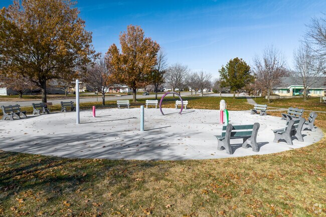 For some summer fun, had to the Splash Pad at Hesston's King Park.