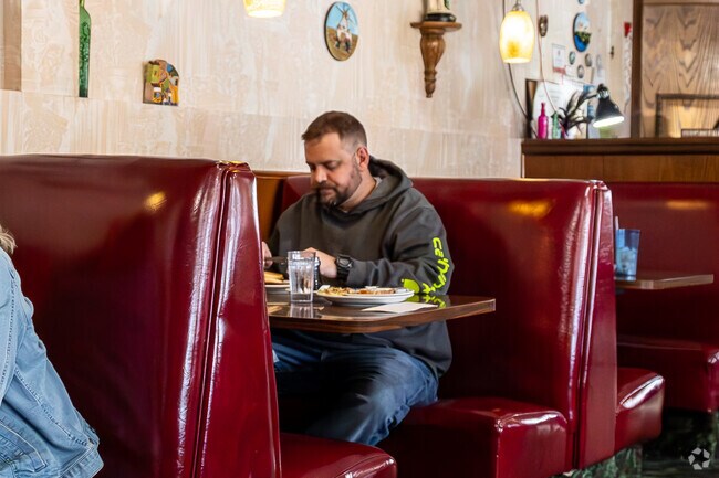 The Paragon restaurant serves familiar breakfast and comfort food items daily.