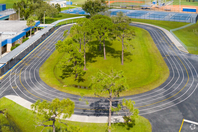 Gulf Middle School in Cape Coral has a running track for track and field events
