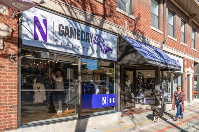 Get everything Northwestern at Gameday Spirit Fanstore in Central Street.