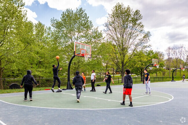 MLK Jr. Park is a great spot for a pick up basketball game.