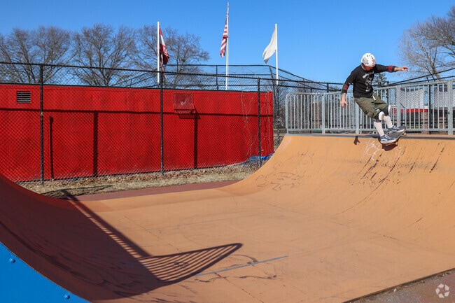 Melrose Highlands skaters push their abilities to new limits at the dynamic Melrose Rotary Skate Park, where every trick and flip takes them closer to mastering their craft.