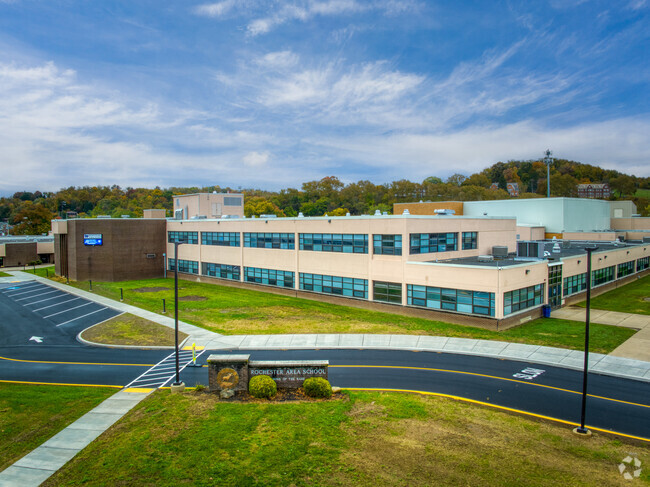 The Rochester Area Schools complex provides education for K-12.
