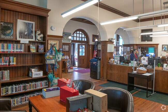 Swansea Free Library blends 19th-century charm with modern amenities.