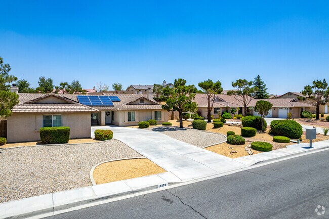 Apple Valley has many modern homes with solar panels.