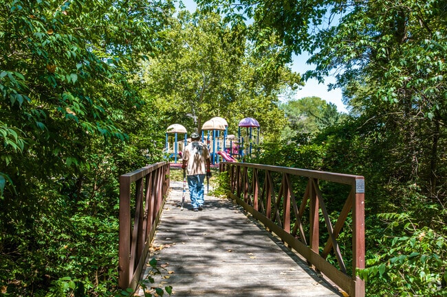 Residents of nearby neighborhoods love walking the trails at Jerry Darter Park.