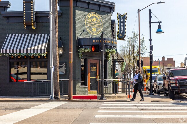 Downtown Tulsa is right next to Owen Park.