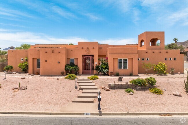 Spanish-style single family homes populate many streets throughout Black Mountain.