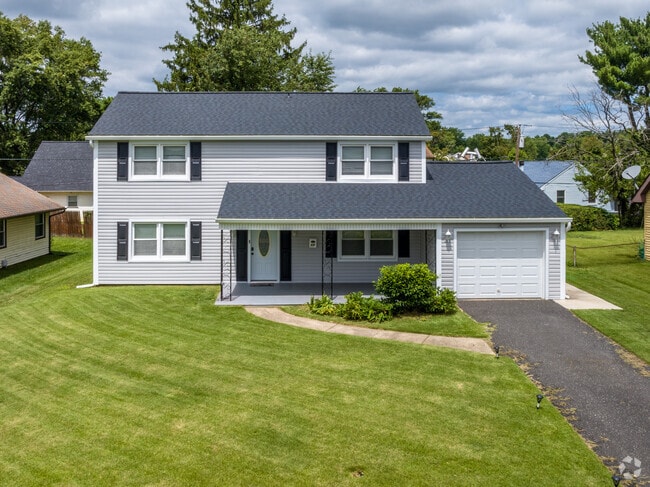 A beautiful two-story home in Burlington County offers an ideal place to live.