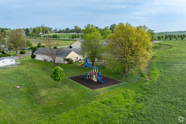 Verna Montessori School has a small playground on its beautiful grounds.