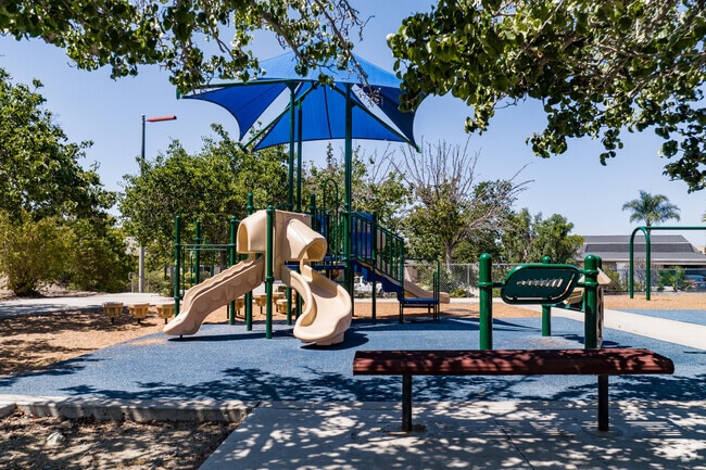 Playground play area and some additional seating available.