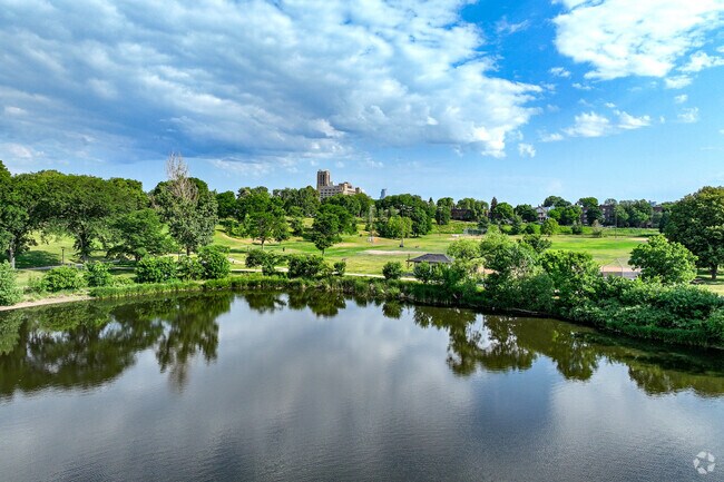 Powderhorn Lake serves up scenic views in an urban landscape.