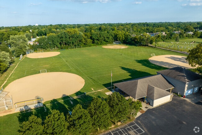 The school offers a multitude of athletic fields for the students enjoyment.