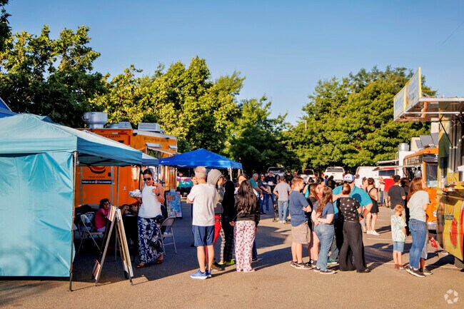 Have a bite to eat at Food Truck Friday in the City of  Riverbank.
