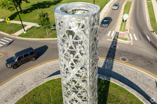 The Flat Iron neighborhood starts at 