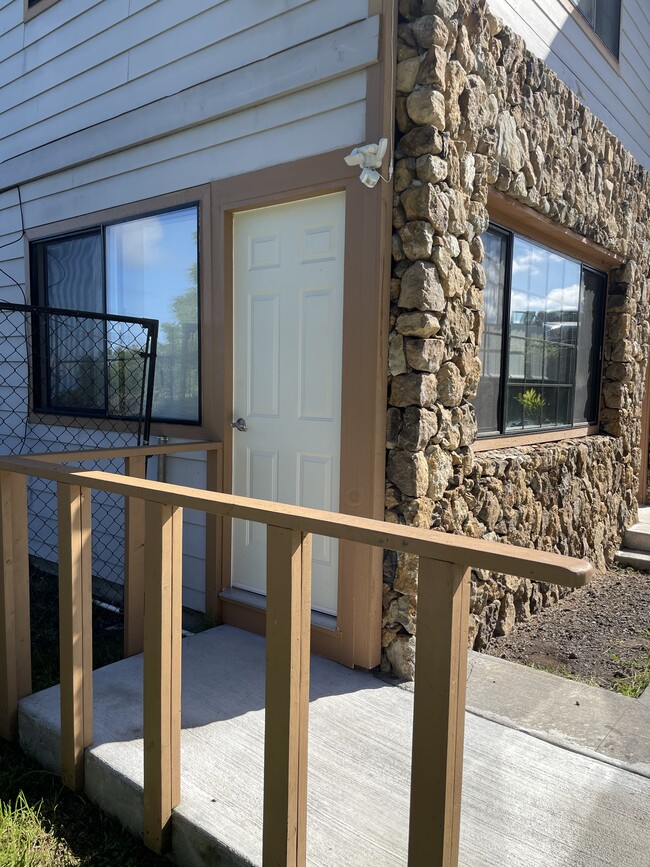 entry by parking area