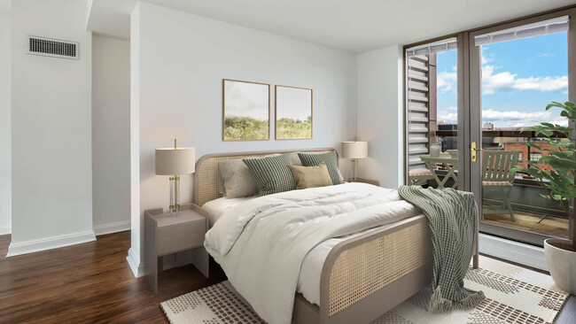 Bedroom with Hard Surface Flooring
