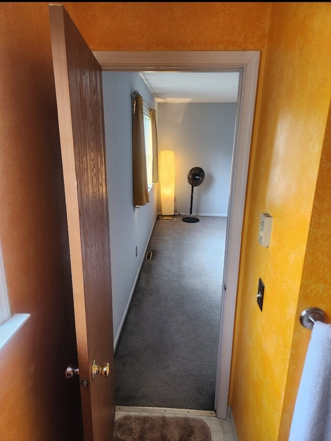 Looking from the private bathroom