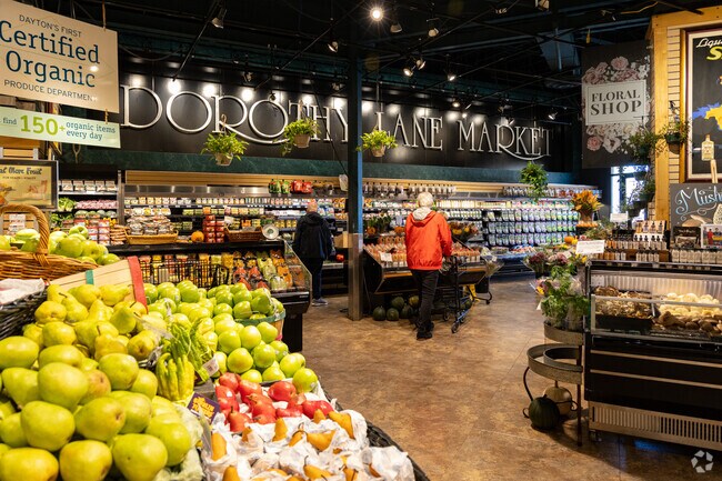 Dorothy Lane Market in Oakwood offers fresh organic fruits for residents year-round.