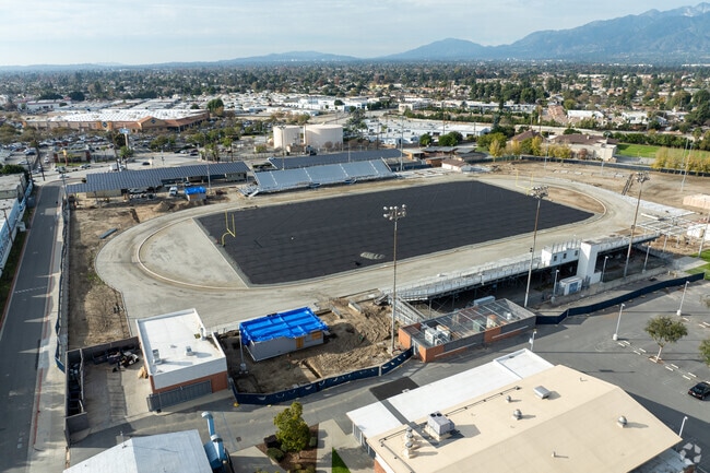 Arroyo High School, located in El Monte, Ca is in the middle of redoing their football field.
