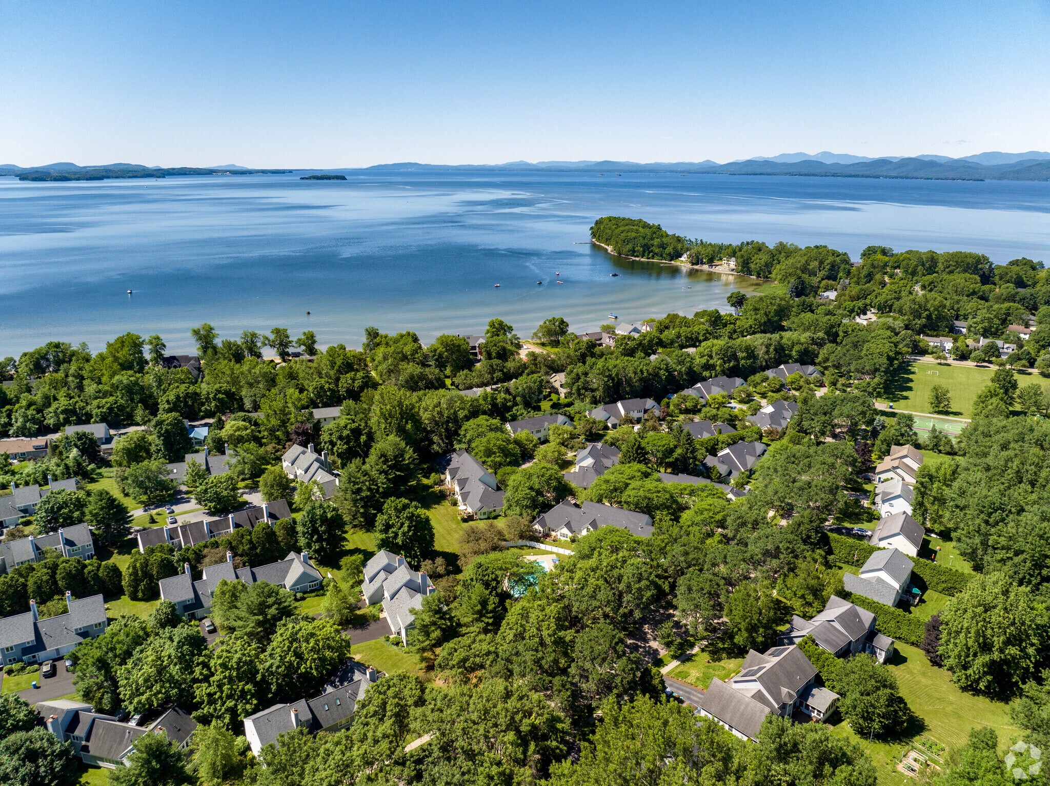 Appletree Point in the North end of Burlington offers a wide variety of townhomes and houses.