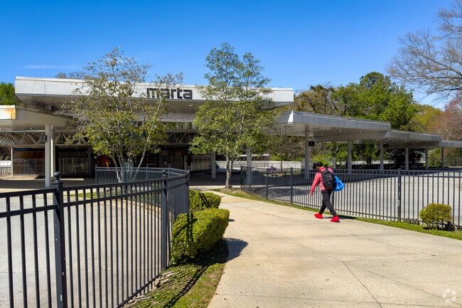 The West Lake MARTA station in Hunter Hills is a convenient way to get to downtown.
