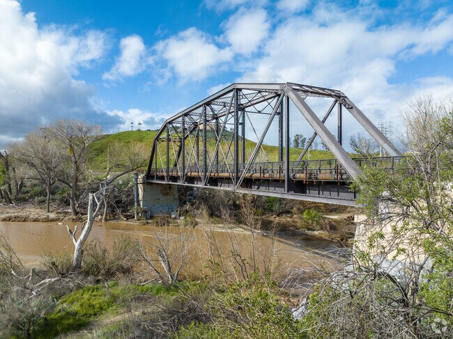 The Santa Clarita River Bridge is famous for it's feature in the hit 80's movie 