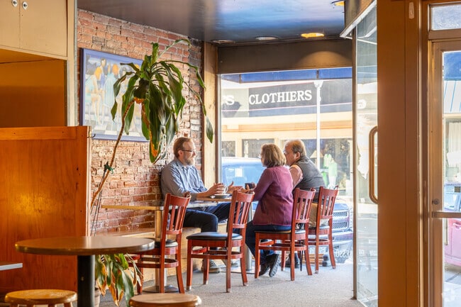 Plenty of fast-food restaurants can be found in Hastings, but small businesses like Blue Moon Coffee Company are the focus.