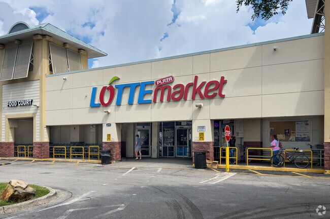 The Lotte Market is a unique grocery store with a food court in West Colonial