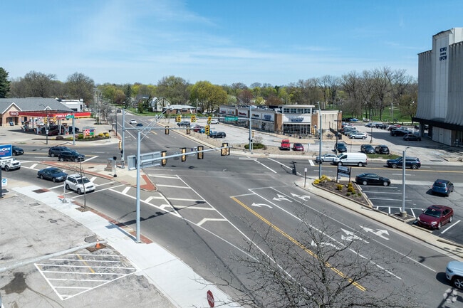 The intersection between West Market Street, Hawkins Avenue, and West Exchange Street.