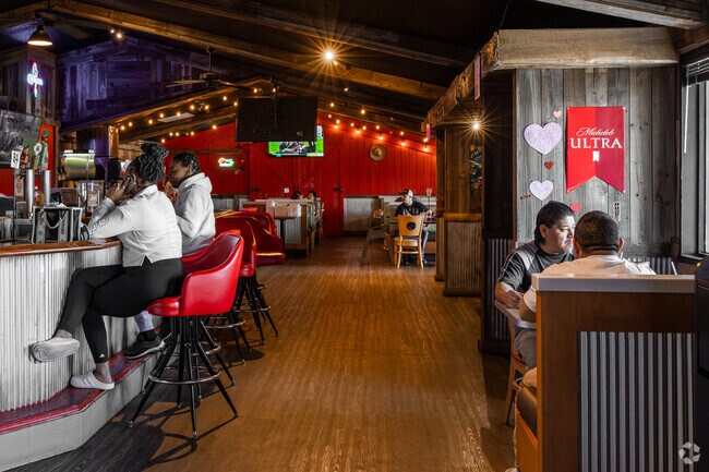 Taco TJ's is a popular Mexican food joint, located just around the corner from Sunflower.