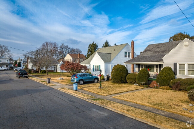 Residential streets feature clean, well maintained lawns giving timeless curb appeal in Exeter, PA.