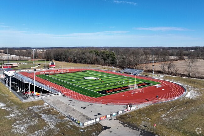 Big Walnut High School near Harlem is known for its extensive athletics department.