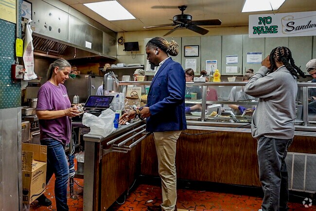 Some customers have been weekly regulars at No Name Deli for over twenty years.