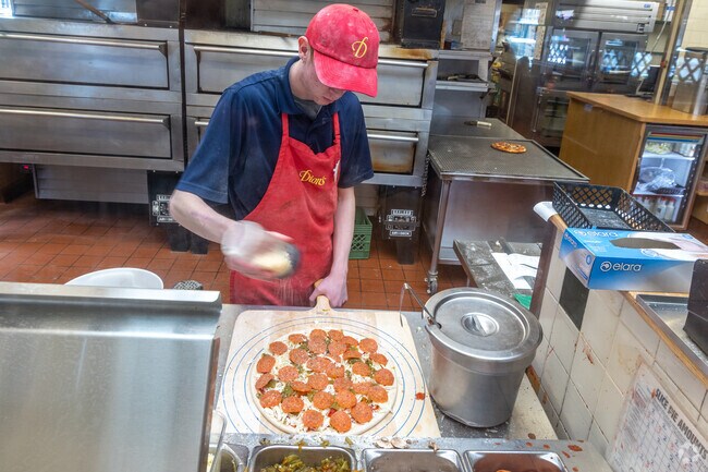 Dion’s Pizza, Albuquerque’s favorite pizza chain, is in the Highland Business neighborhood.